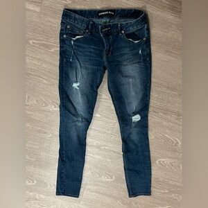 Express women’s low rise size 6 jeans - distressed.
